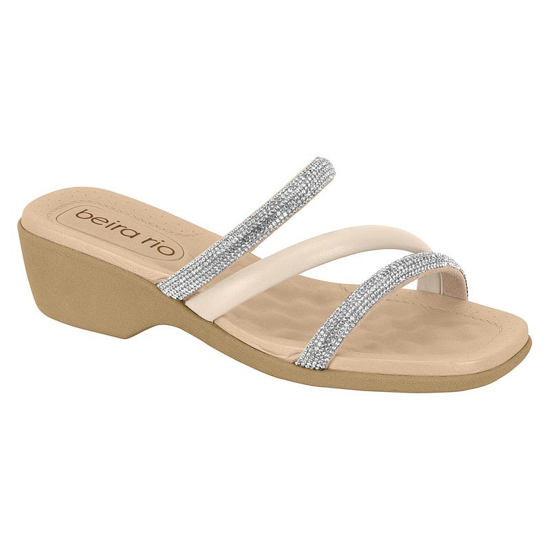 Beira Rio 8527-107 Slip-on Sandal in Cream
