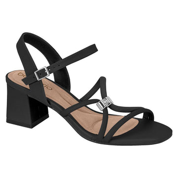 Beira Rio 8536-102 Block Heel Strappy Sandal in Black