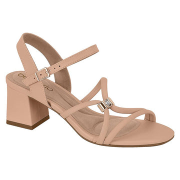 Beira Rio 8536-102 Block Heel Strappy Sandal in Nude