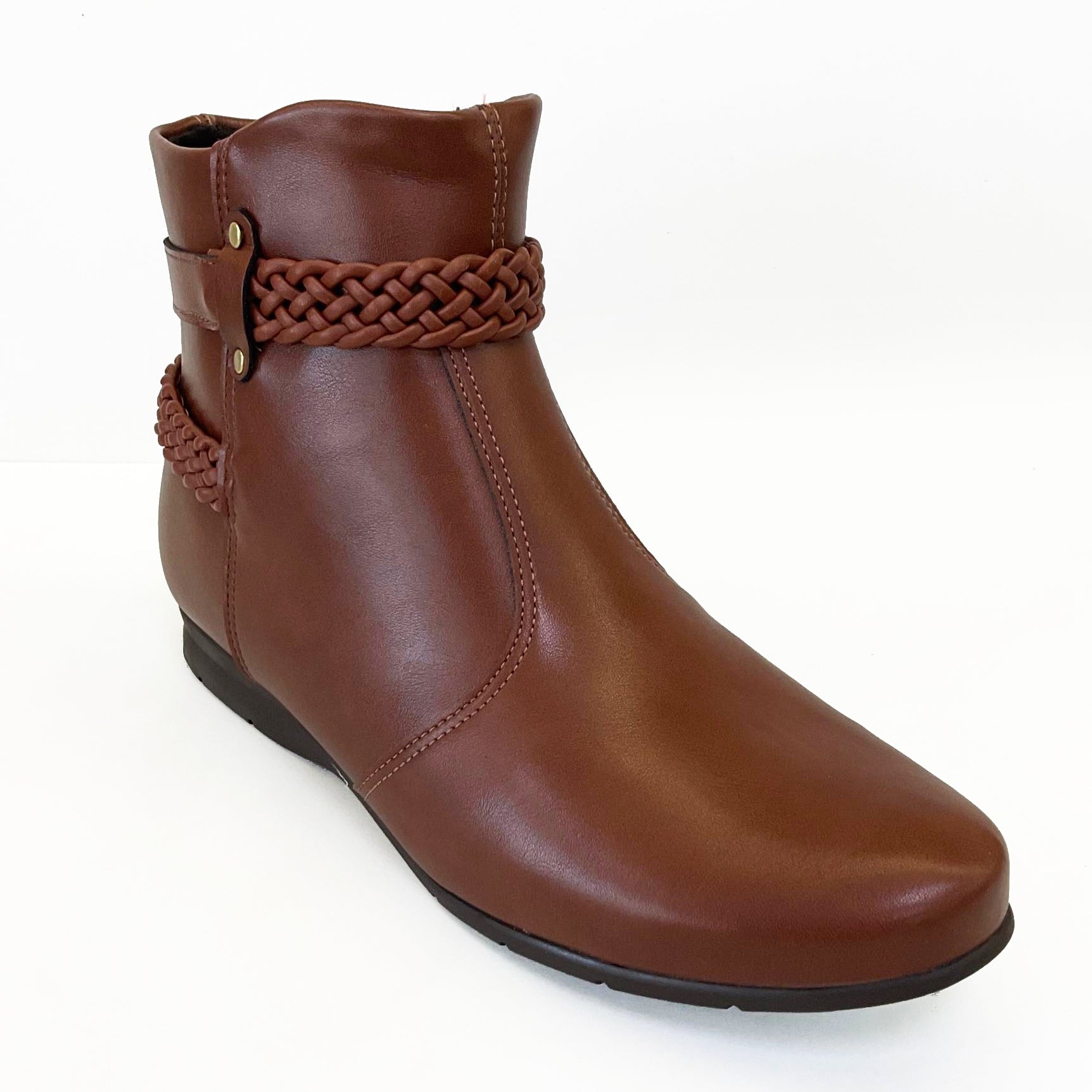 Beira Rio 9073-105 Flat Ankle Boot in Pine Napa