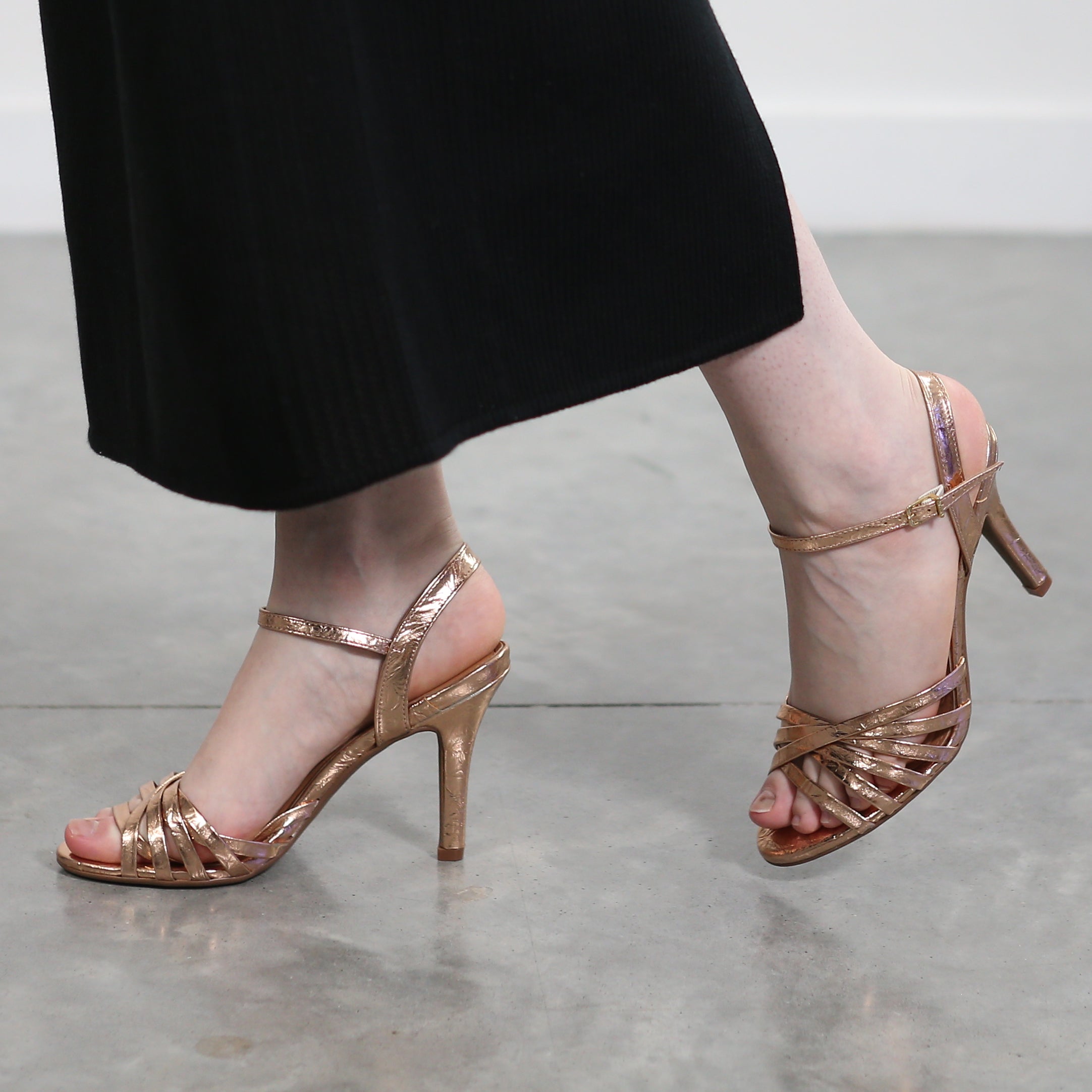 Vizzano 6249-493 High Heel Sandal in Rose Gold