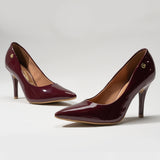 Vizzano 1184-1101 Pointy Toe Pump in Wine Patent