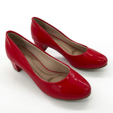 Beira Rio 4777-409 Low Heel Pump in Red Patent