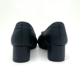 Modare 7340-133 Block Heel Pointy Toe Pump in Black Napa