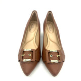 Modare 7340-133 Block Heel Pointy Toe Pump in Hazelnut Napa