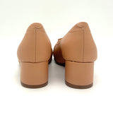 Modare 7340-133 Block Heel Pointy Toe Pump in Nude Napa