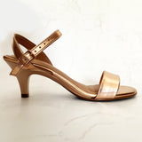 Beira Rio 8308-1530 Kitten Heel Sandal in Rose Gold