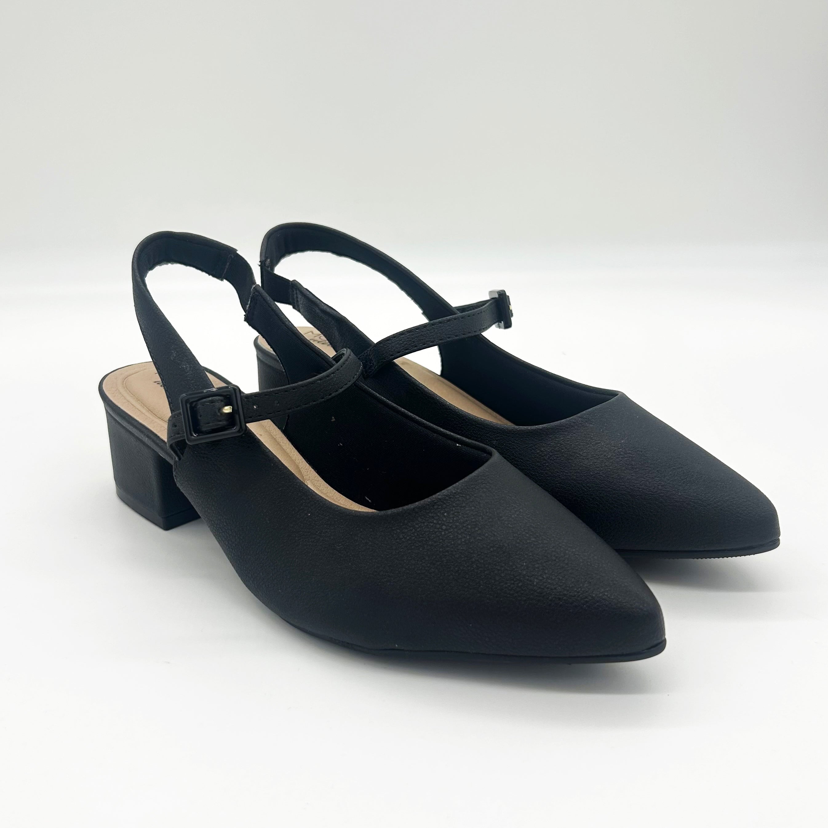 Modare 7340-125 Pointy Toe Slingback Pump in Black