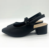 Modare 7340-125 Pointy Toe Slingback Pump in Black