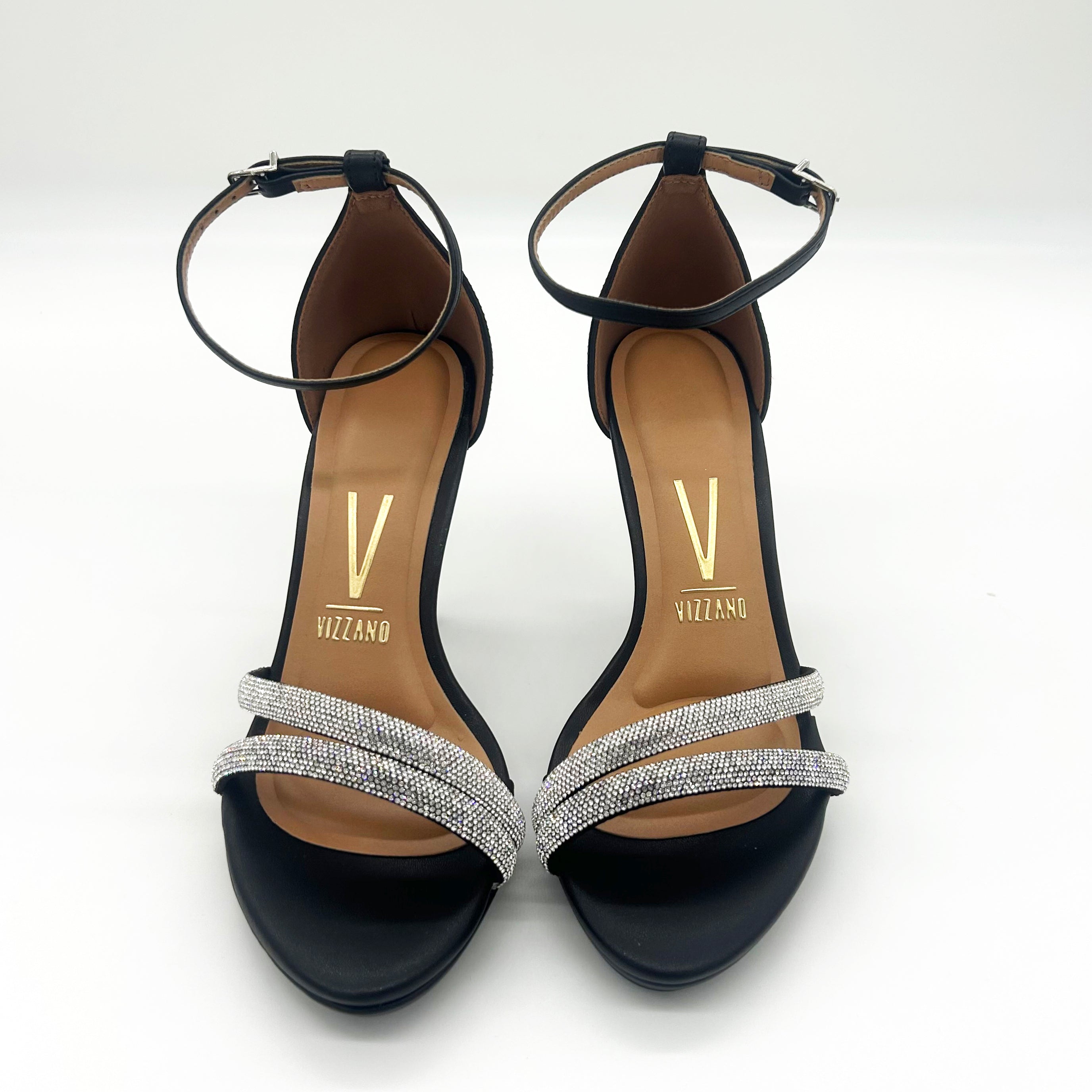 Vizzano 6210-1037 High Heel Evening Sandal in Black