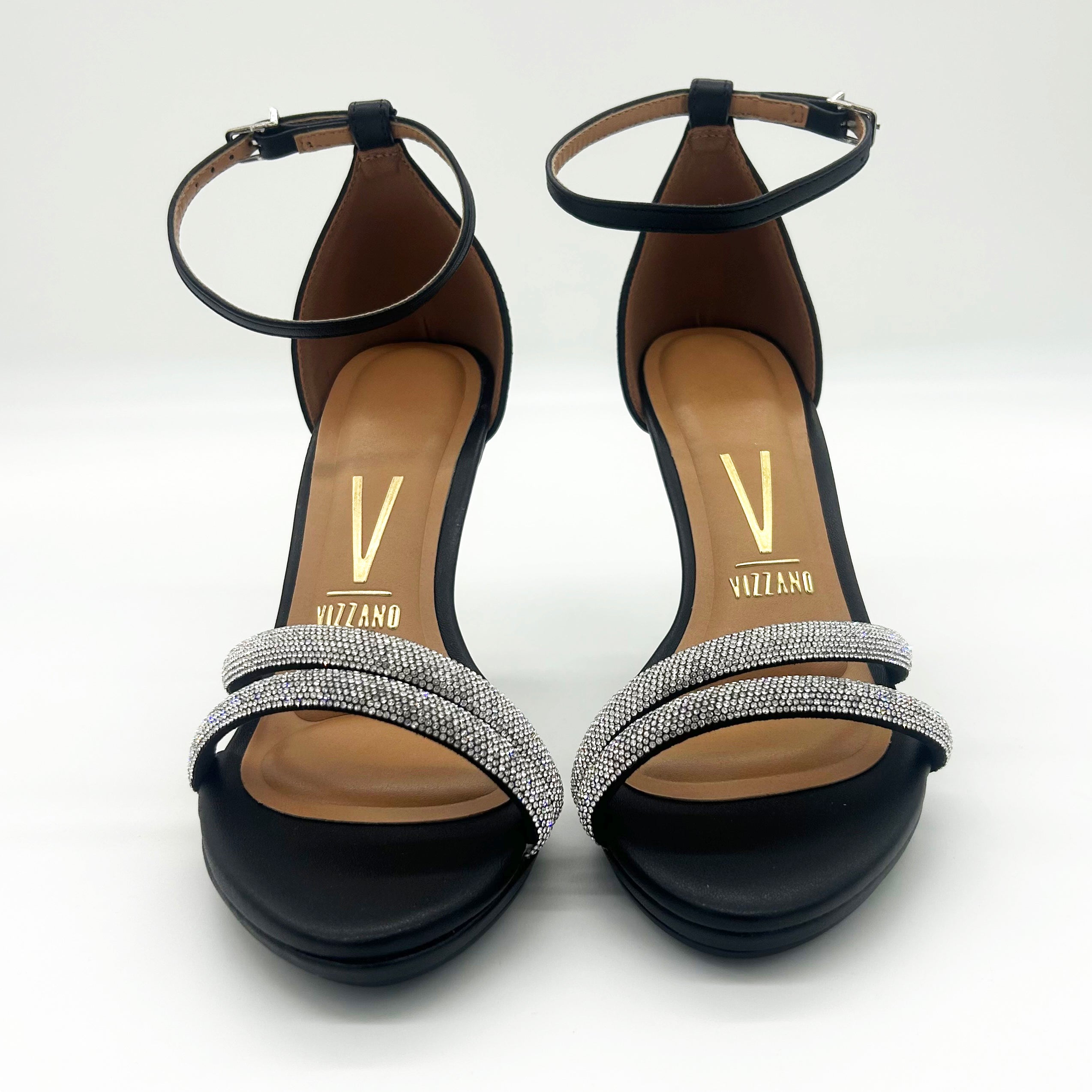 Vizzano 6210-1037 High Heel Evening Sandal in Black