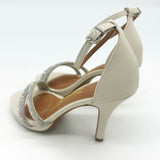 Vizzano 6210-1037 High Heel Evening Sandal in Off White