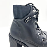 Beira Rio 9088-103 Block Heel Lace-Up Ankle Boot in Black