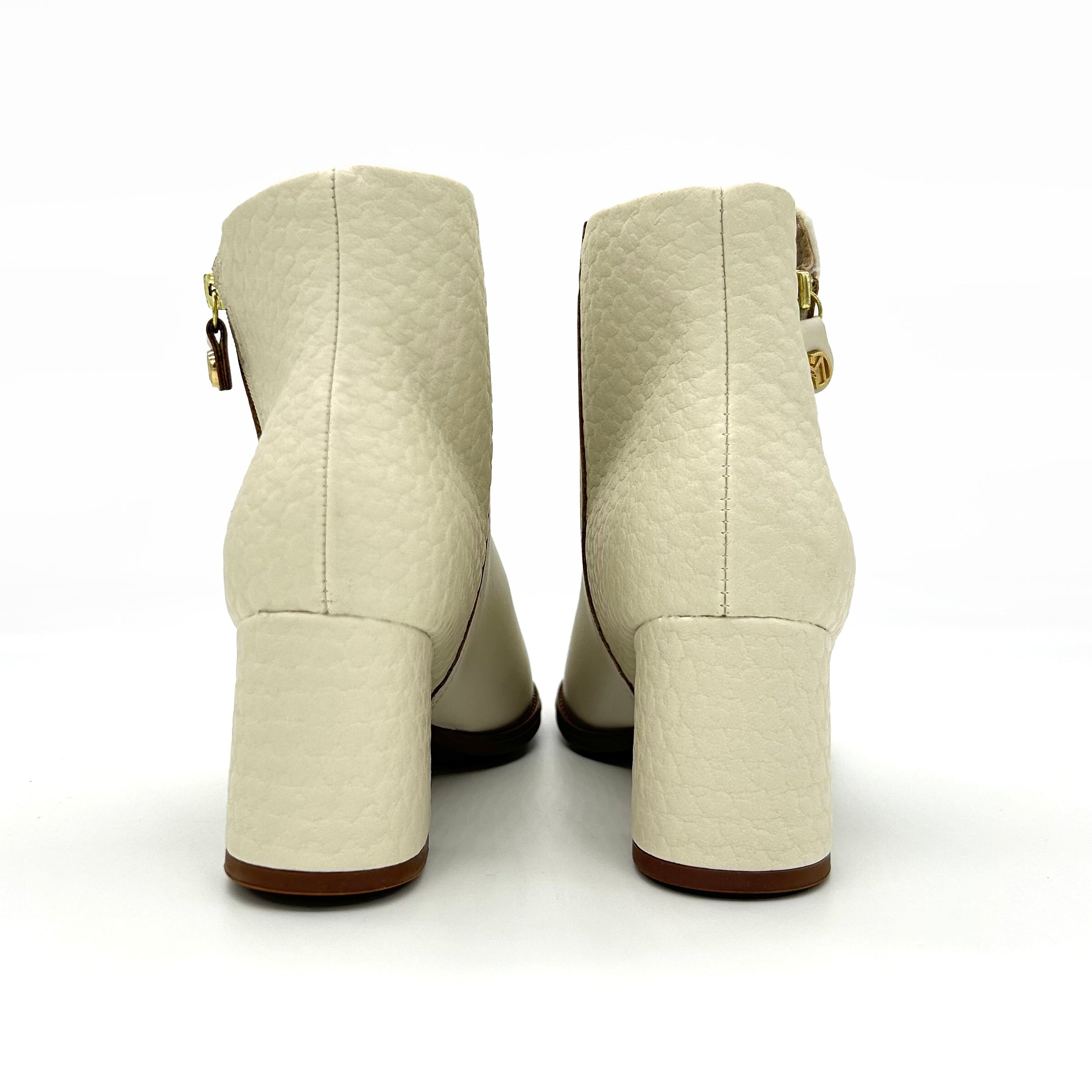 Modare 7078-101 Low Heel Ankle Boot in Off White