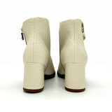 Modare 7078-101 Low Heel Ankle Boot in Off White