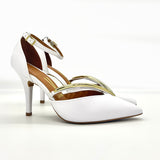 Vizzano 1184-1198 Poity Toe Pump in White