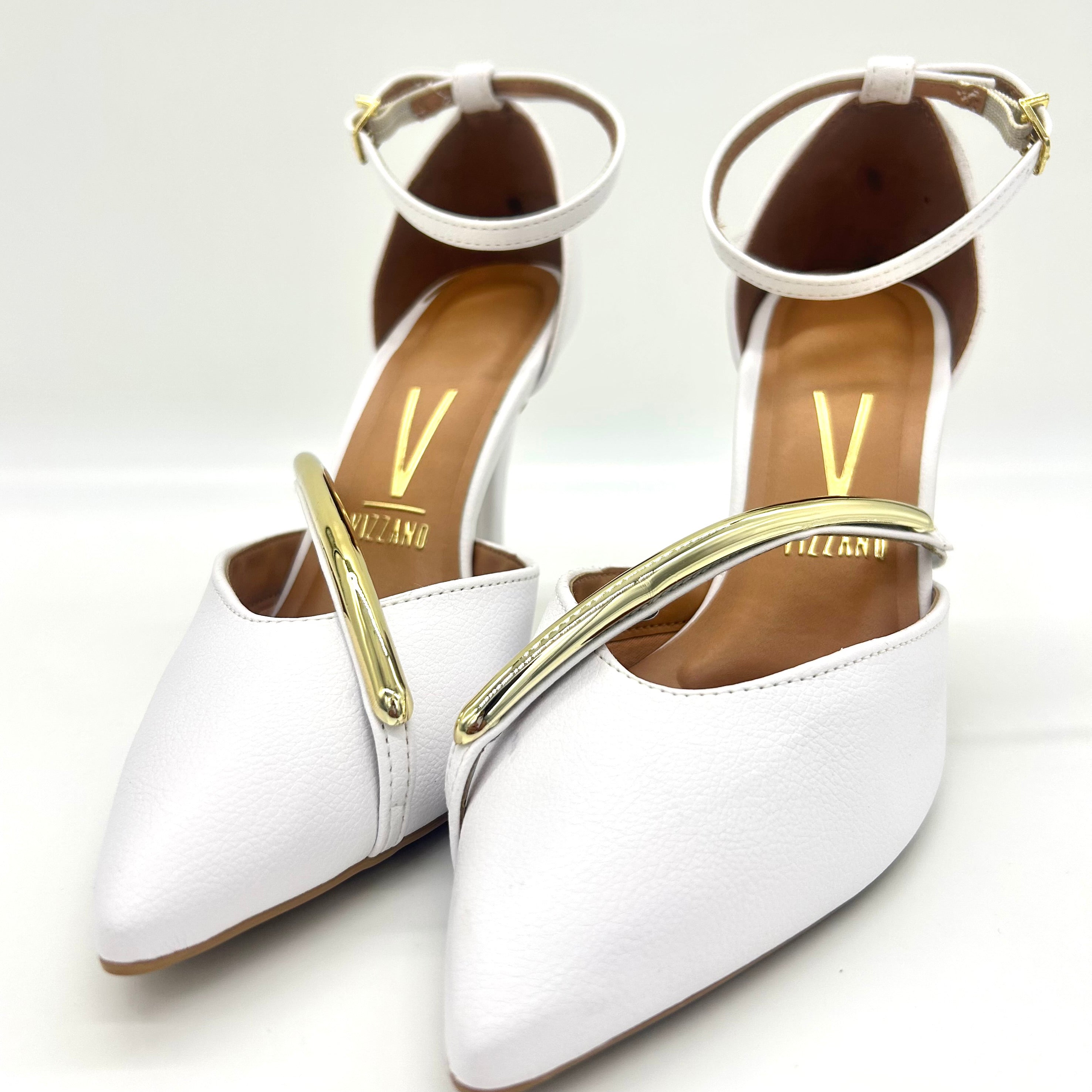 Vizzano 1184-1198 Poity Toe Pump in White