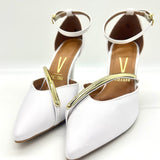 Vizzano 1184-1198 Poity Toe Pump in White