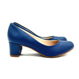 Beira Rio 4777-409 Low Heel Pump in Navy Napa