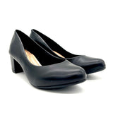 Beira Rio 4777-409 Low Heel Pump in Black Napa