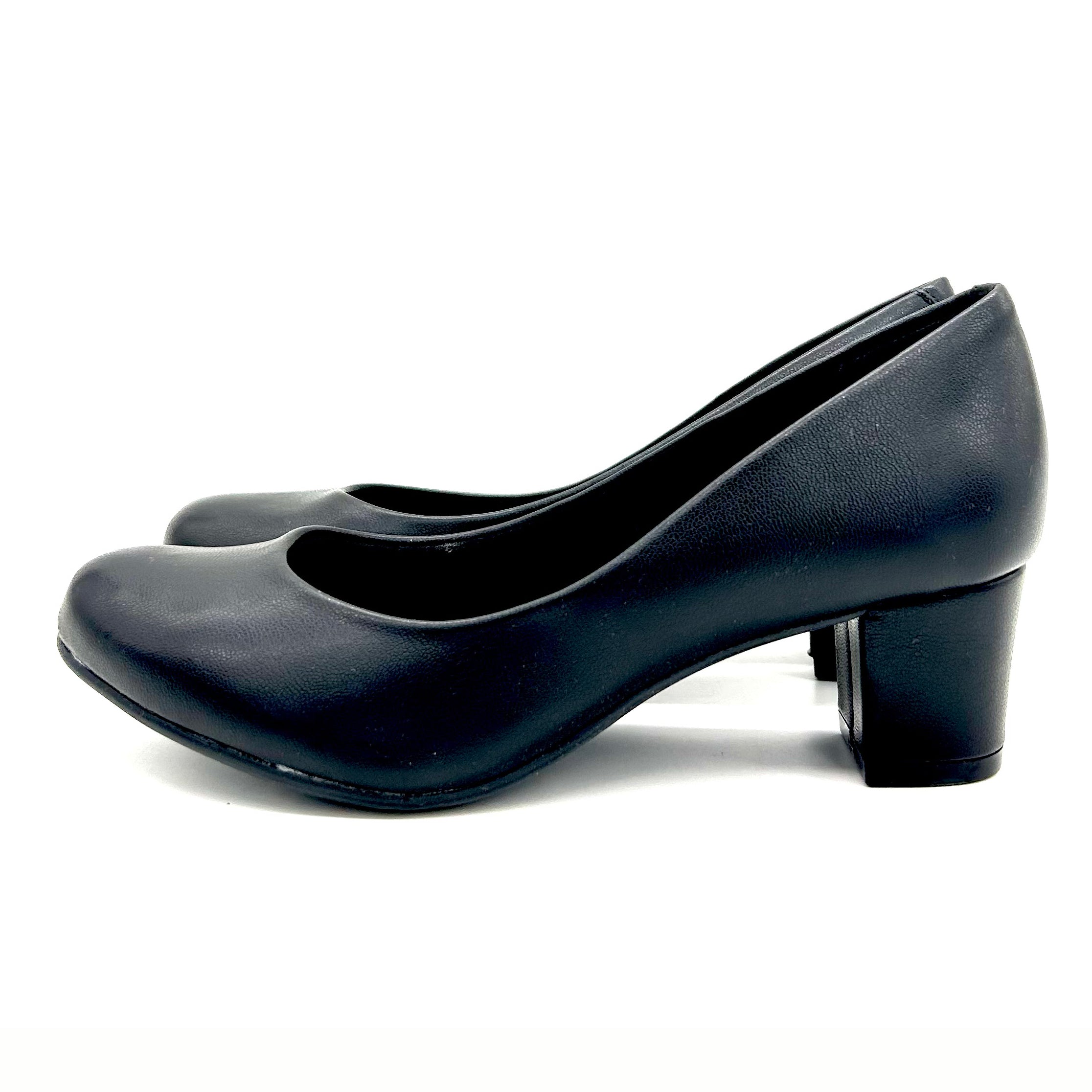 Beira Rio 4777-409 Low Heel Pump in Black Napa