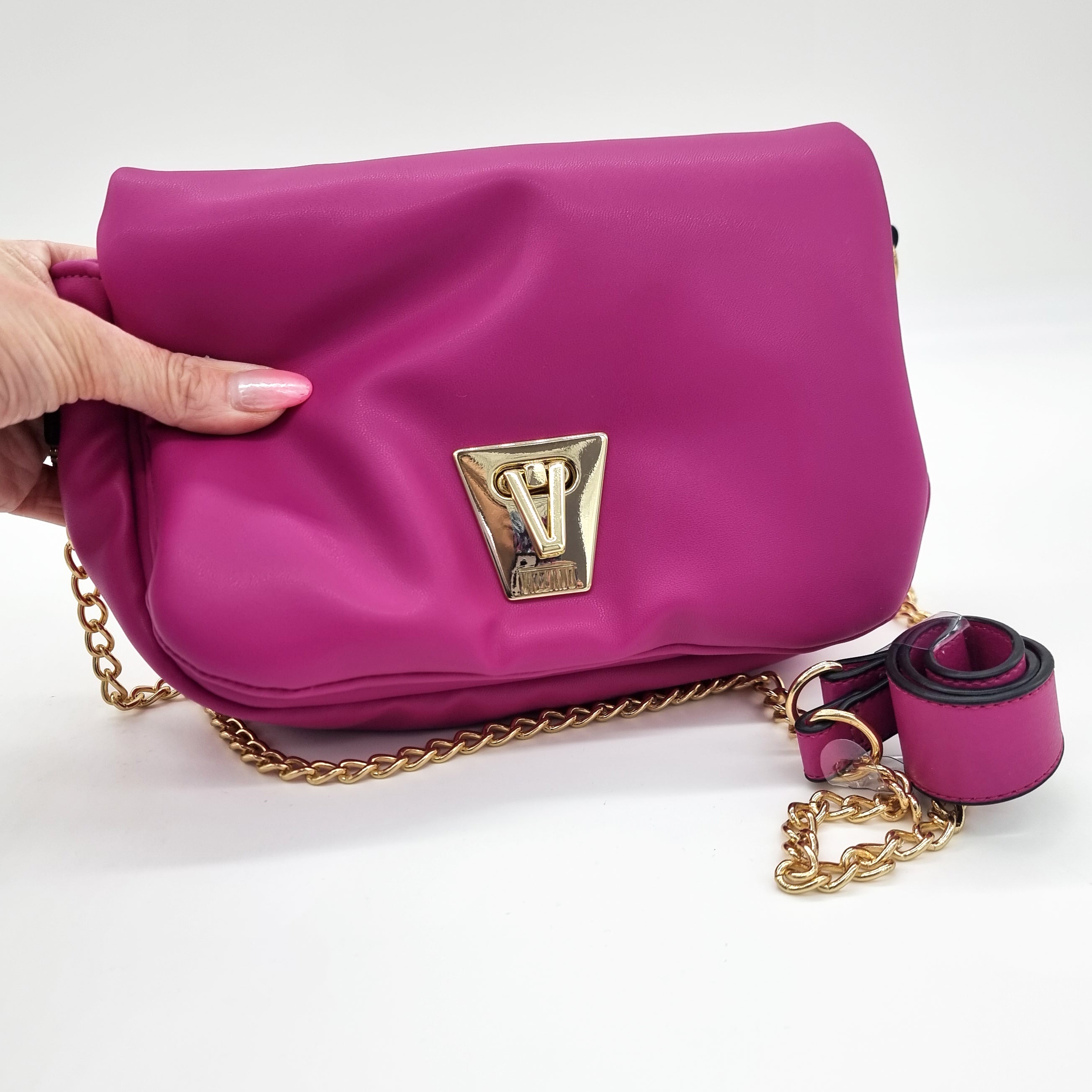 Vizzano 10078-1 Puffed Shoulder Bag in Magenta