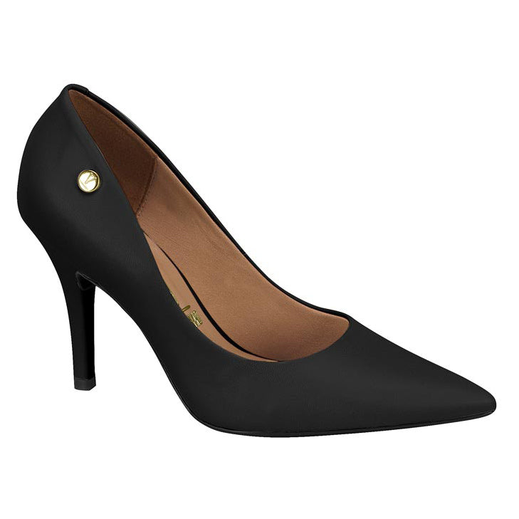 Vizzano 1184-1101 Pointy Toe Pump in Black Napa