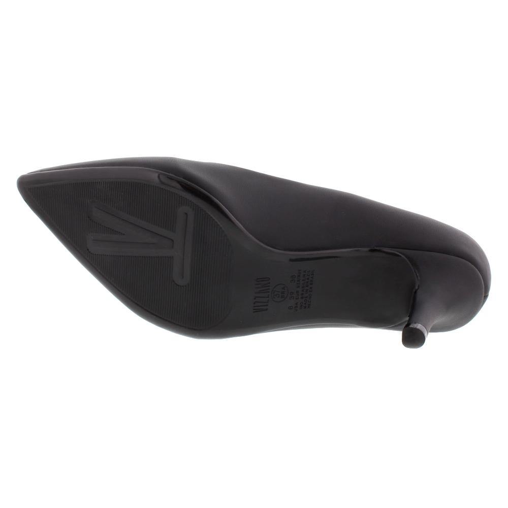 Vizzano 1185-702 Pointy Toe Pump in Black Napa