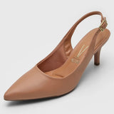Vizzano 1185-700 Mid Heel Slingback in Nude Napa