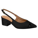 Vizzano 1220-337 Block Heel Slingback Pump in Black