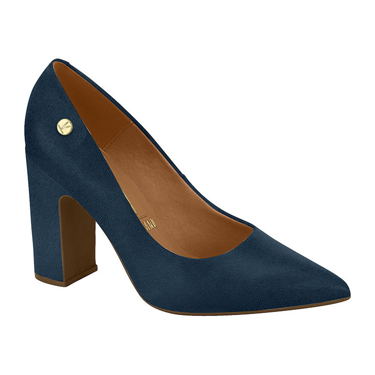 Grey block sales heel pump