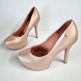 Vizzano 1830-501 Platform Pump in Golden Napa Metal