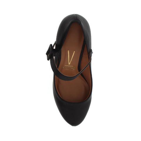 Vizzano 1840-303 Mary-Jane Pump in Black Napa