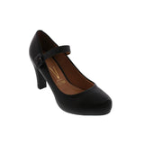 Vizzano 1840-303 Mary-Jane Pump in Black Napa