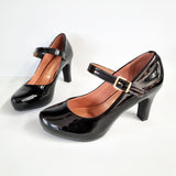 Vizzano 1840-318 Mary-Jane Pump in Black Patent