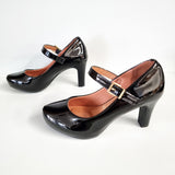 Vizzano 1840-318 Mary-Jane Pump in Black Patent