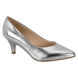 Beirra Rio 4076-1101 Pointy Toe Pump in Silver Napa