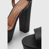 Vizzano 6282-455 High Heel Platform Sandal in Black
