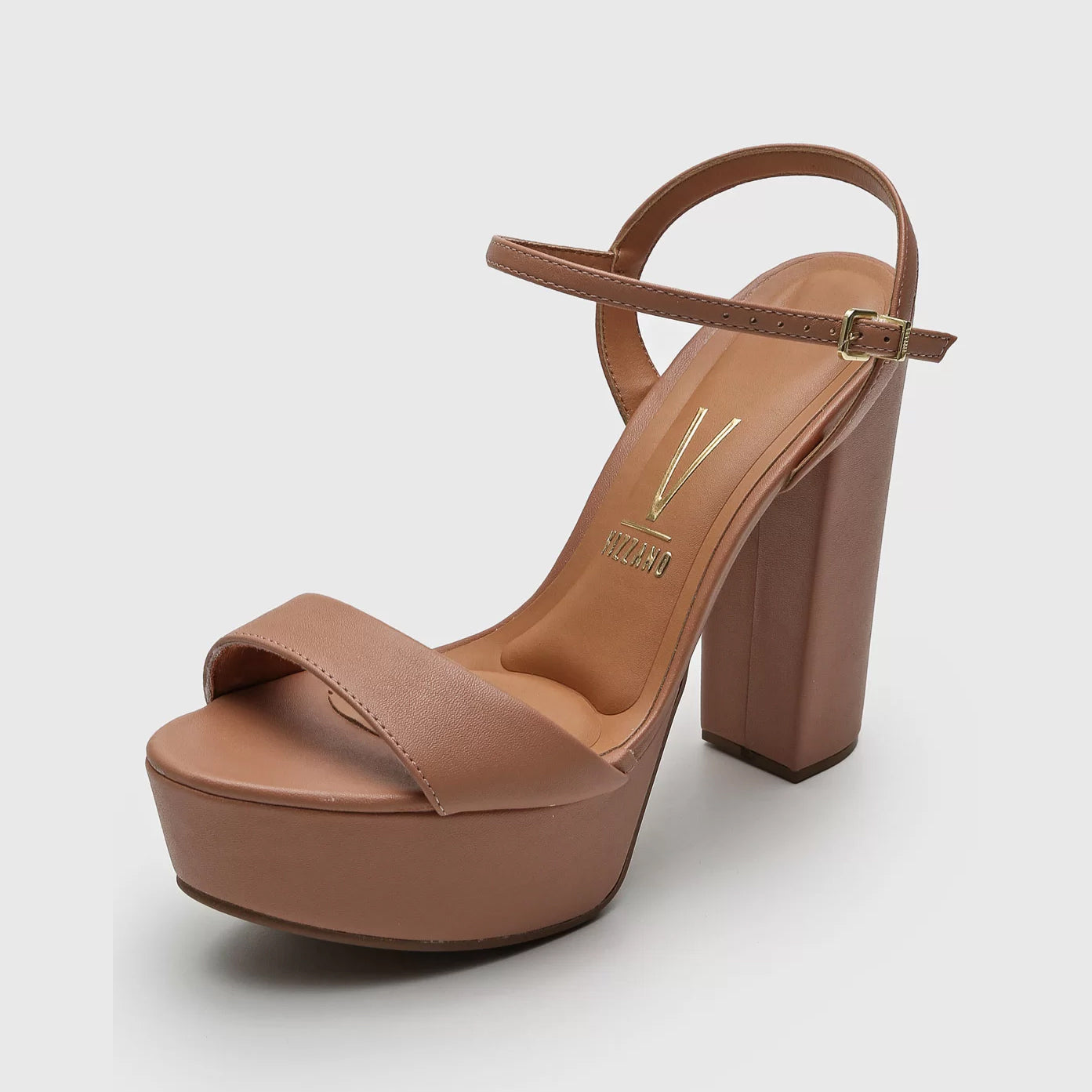 Vizzano 6282-455 High Heel Platform Sandal in Nude