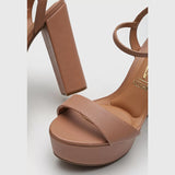 Vizzano 6282-455 High Heel Platform Sandal in Nude