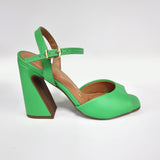 Vizzano 6403-203 Block Heel Sandal in Mint Napa