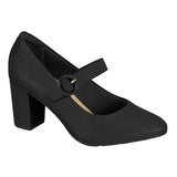 Modare 7377-106 Block Heel Mary-Jane Pump in Black