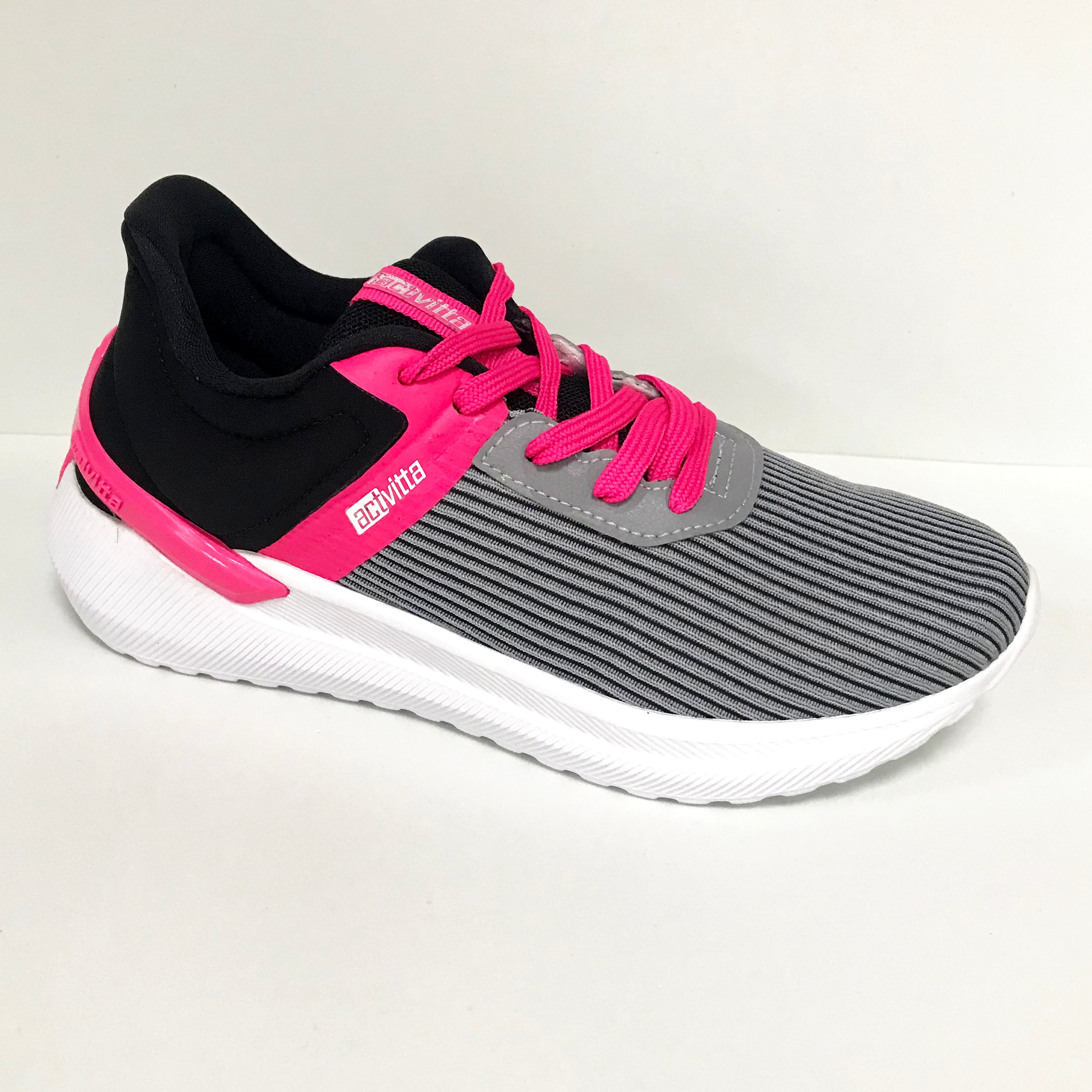 Actvitta 4812-102 Lace Up Sneaker in Grey/Black