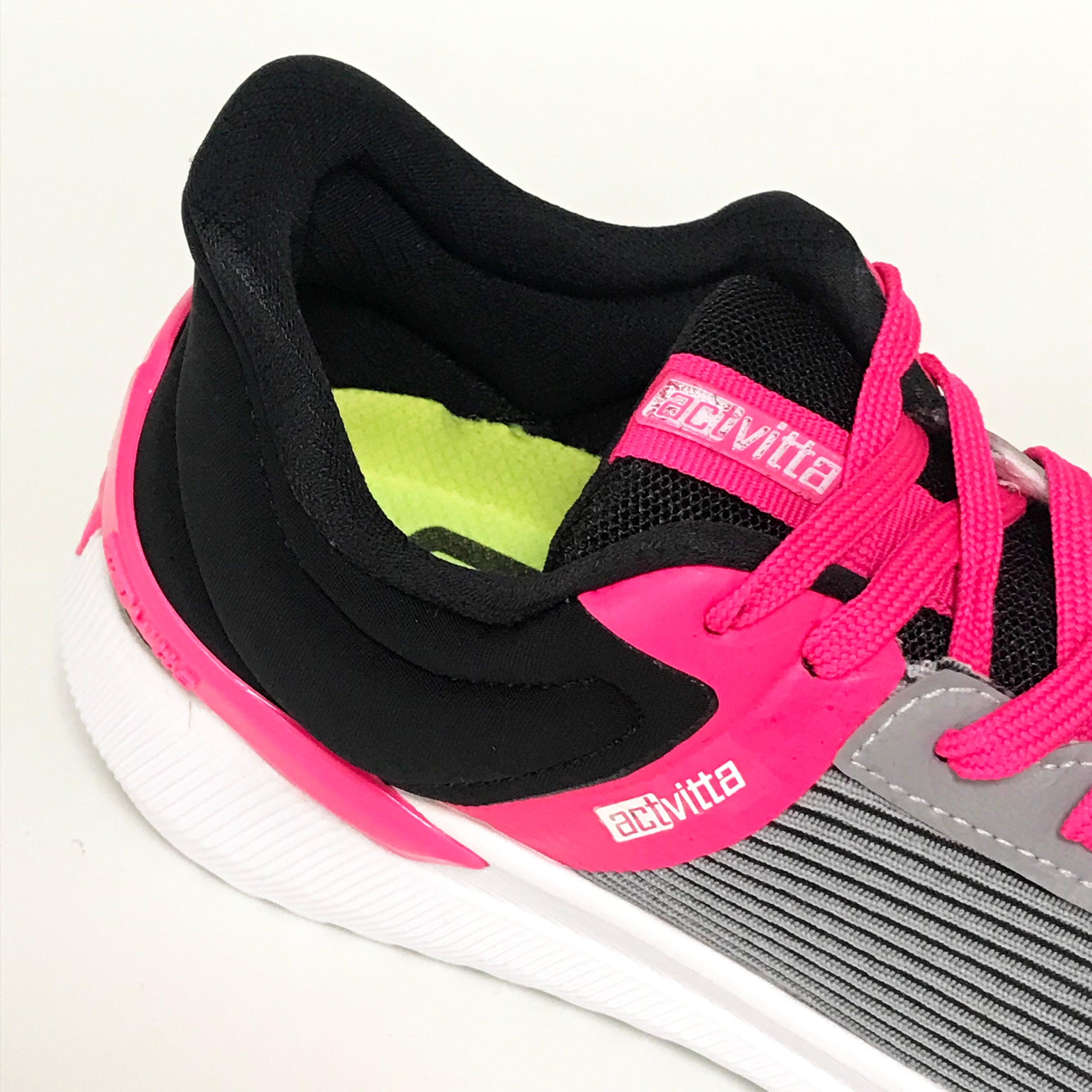 Actvitta 4812-102 Lace Up Sneaker in Grey/Black