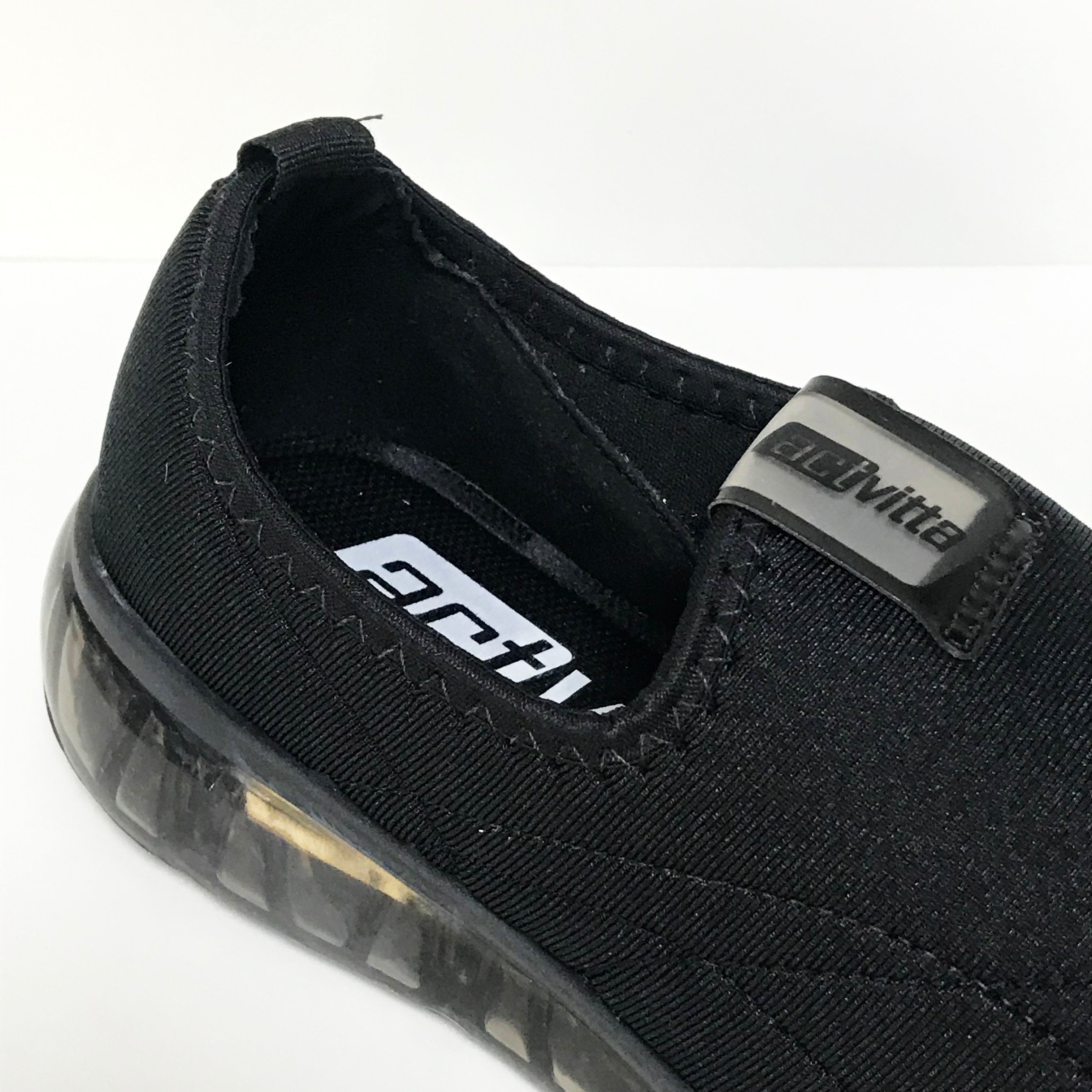 Actvitta 4215-410 Slip on Sneaker in Black Lycra