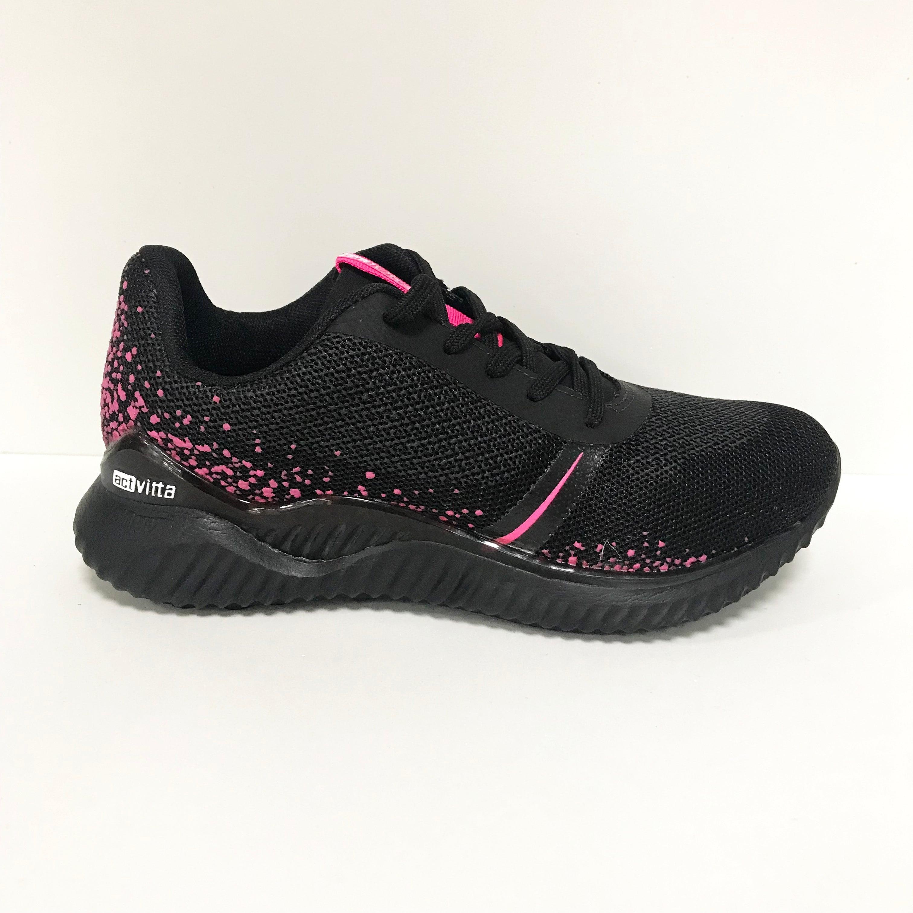 Actvitta 4802-114 Lace up Sneaker in Black