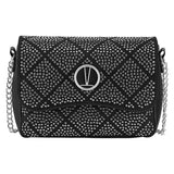 Vizzano 10054-1 Studded Shoulder Bag in Black Suede