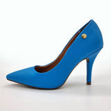 Vizzano 1184-1101 Pointy Toe Pump in Blue Napa