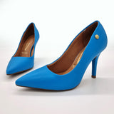 Vizzano 1184-1101 Pointy Toe Pump in Blue Napa