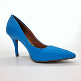 Vizzano 1184-1101 Pointy Toe Pump in Blue Napa